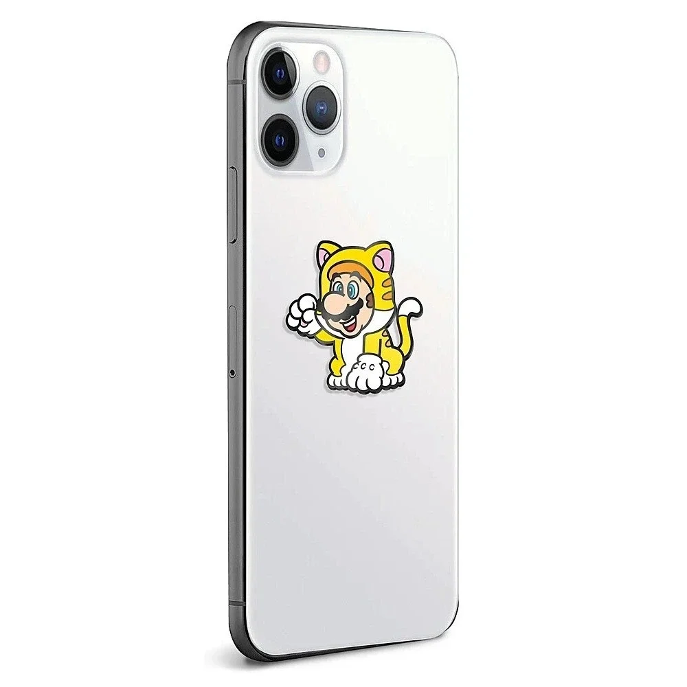Nintendo Super Mario 3D World Cat Suit Phone Grip Badge Holder Official NEW
